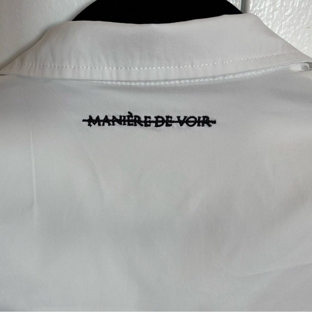 Maniere De Voir Shirt Dress No More Drama Size 6 - Picture 7 of 16